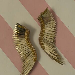 Mignonne Gavigan Midi Madeline Gold Wing Earrings